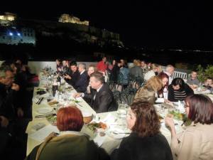 dinner under the Acropolis